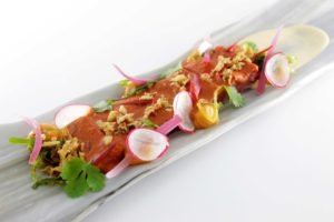 Ceviche nikkei de atún rojo