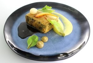 Rabo con costra de patata